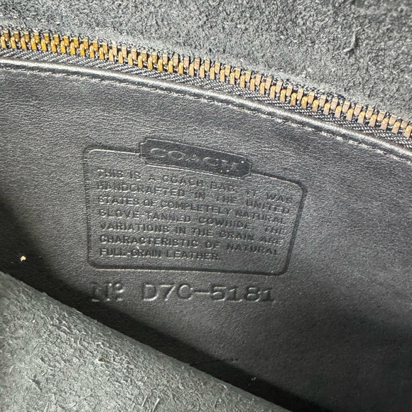 Coach Vintage Black 5181 Colebrook Leather Briefcase Crossbody Messenger Bag - Picture 13 of 14